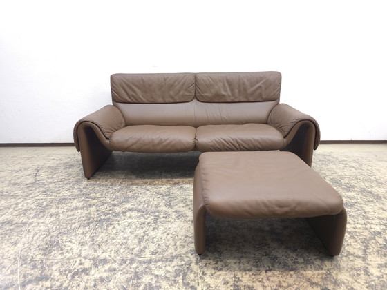 Image 1 of Ensemble De Sede ds 2011 Canapé design Canapé en cuir Tabouret Tabouret en cuir