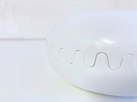 Image 1 of White Clam ashtray, Alan Fletcher design for furniture, 1970s