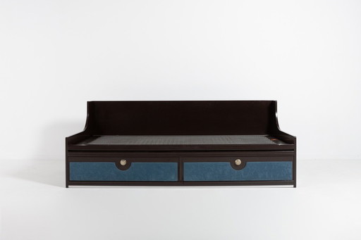 Estructura de sofá cama individual La Permanente Mobili Cantu, años 80 Italia