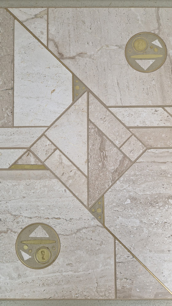 Image 1 of Mesa de centro de travertino Fedam 1970 Kingma