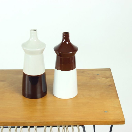 Set Of Two Ceramic Vases By Jamberk, Czechoslovakia 1960s