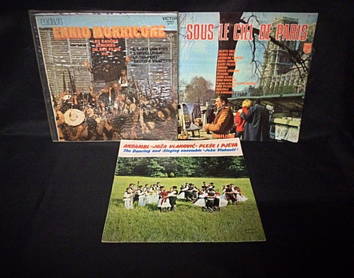 Set van 3 vinylplaten – Emmio Marricane, Juliette Breco, Joza Vlahovic, 33 toeren - 2Y16