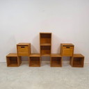 WASA Modular cube system 80s/90s oak