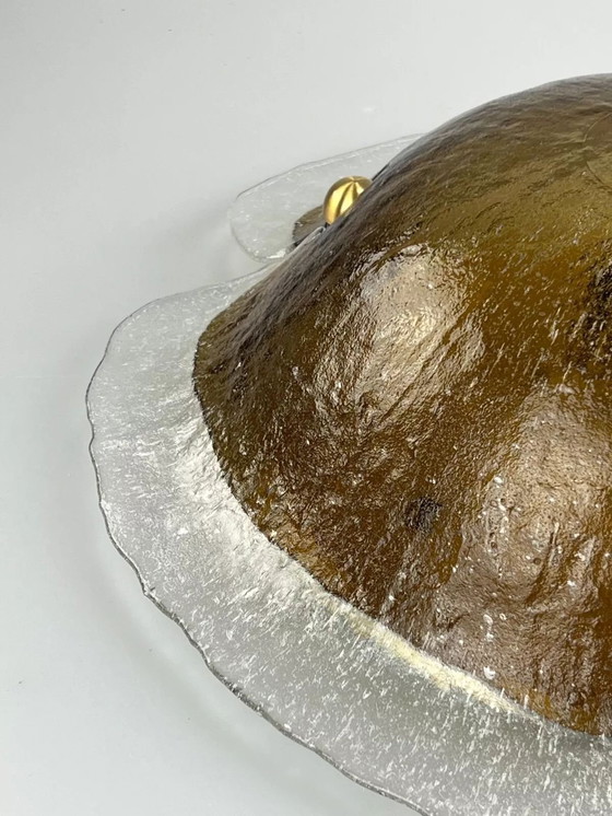 Image 1 of 60's 70's Peill & Putzler Plafonnier Verre Space Design Lampe