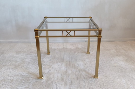Image 1 of ✨ Prachtige vierkante gouden salontafel uit de Orsenigo Italy ‘Art Deco’-collectie ✨
