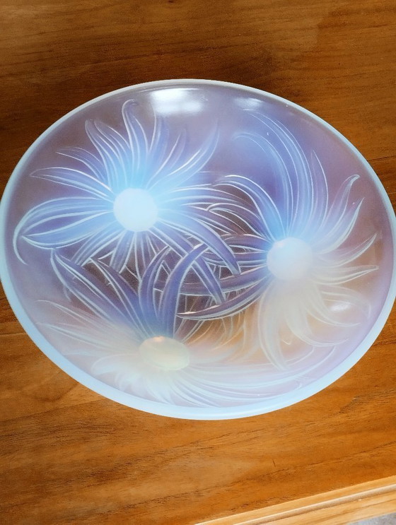 Image 1 of Ciotola Art Déco opalescente di Edmond Etling. Edizione "Girasoli".