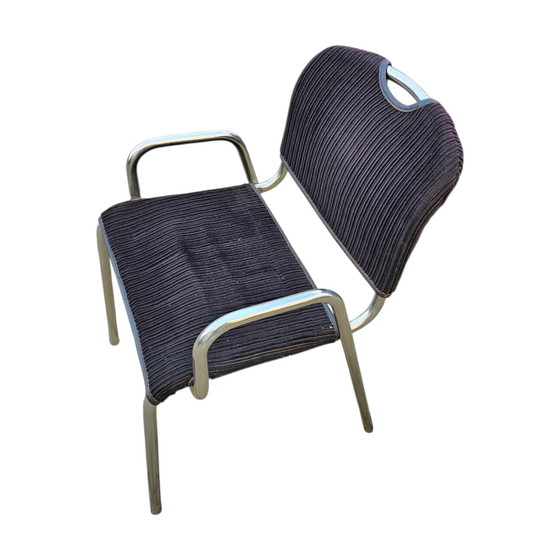 4 x black upholstery Castiglietta dining Chairs by Castiglioni for Zanotta / Italy 1960s (photo 17 of 26)
