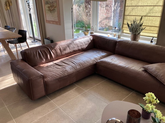 Image 1 of Canapé d'angle Rolf Benz Mio, cuir marron