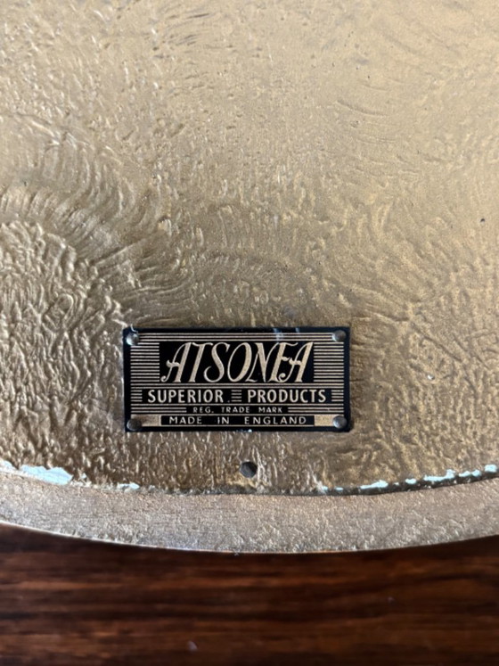 Vintage Gilded Convex Round Mirror Regency by Atsonea – Wood (photo 8 of 10)