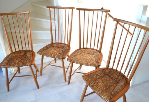 4 x sillas vintage WK Möbel ARno Lambrecht.