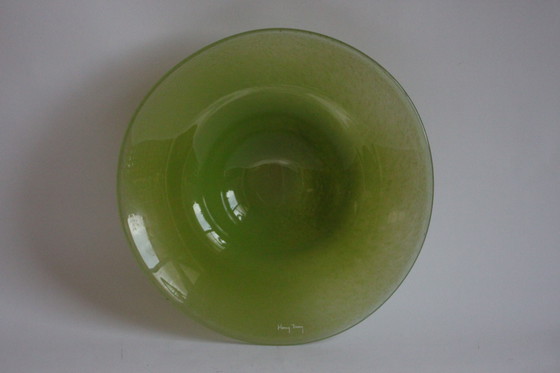 Image 1 of Ciotola verde in vetro Henry Dean