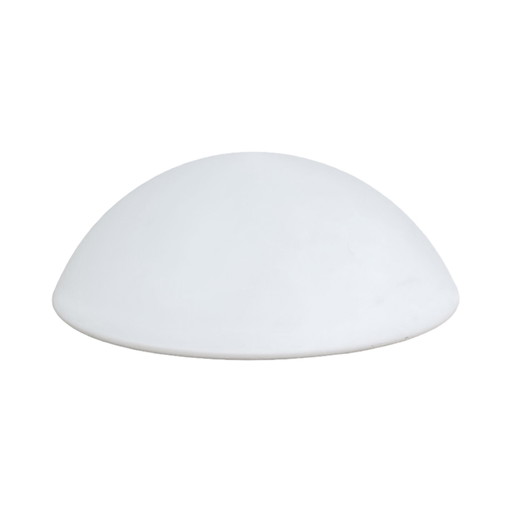 Witte bolvormige plafondlamp HP Leuchten, Duitsland 1970