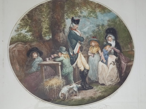 Gravure Ancienne G. Morland – lithos zeefdrukken, Paper