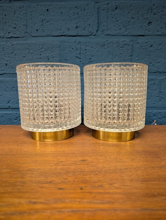 Image 1 of 2 lampade da parete vintage, Carl Fagerlund per Orrefors, anni '60