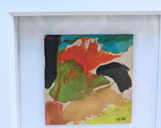 Image 1 of Wild Wood 2 Originele Inkt Abstract Landschap Nigel Waters Gesigneerd Ingelijst Schilderij