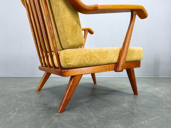 Image 1 of Rare Prototype Oak Armchair with Label, Brno, 1950s