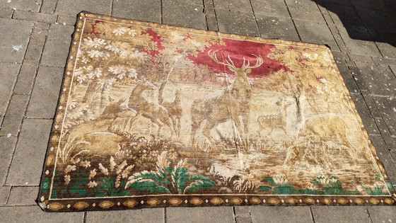 Image 1 of Grande arazzo da parete vintage, decorazione da parete