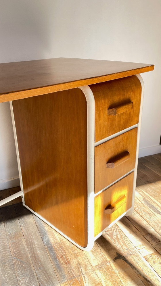 Image 1 of Children's Desk in the style of Jacques Hitier Vintage