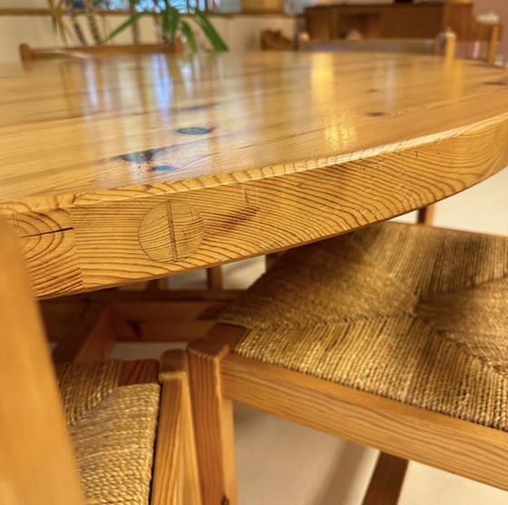 Image 1 of Round Dining Table By Roland Wilhelmsson - Swedish Pine, 1970 | Karl Andersson & Söner