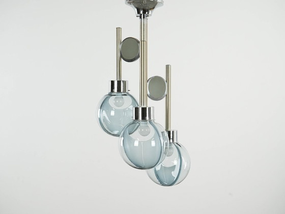 Image 1 of Kroonluchter uit het ruimtetijdperk, Muranoglas, jaren 70, gemaakt in Italië