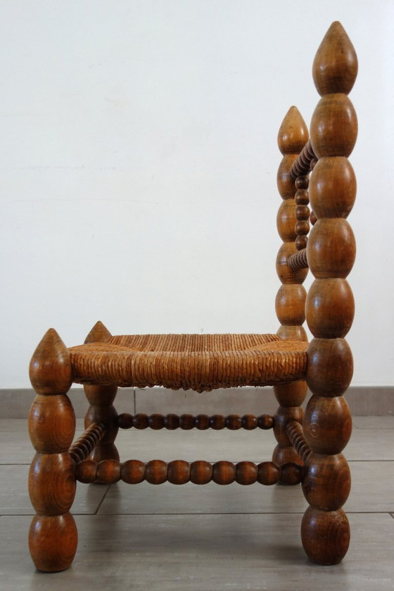 Image 1 of Chaise Basse dlg Charles Dudouyt, années 50/60, France