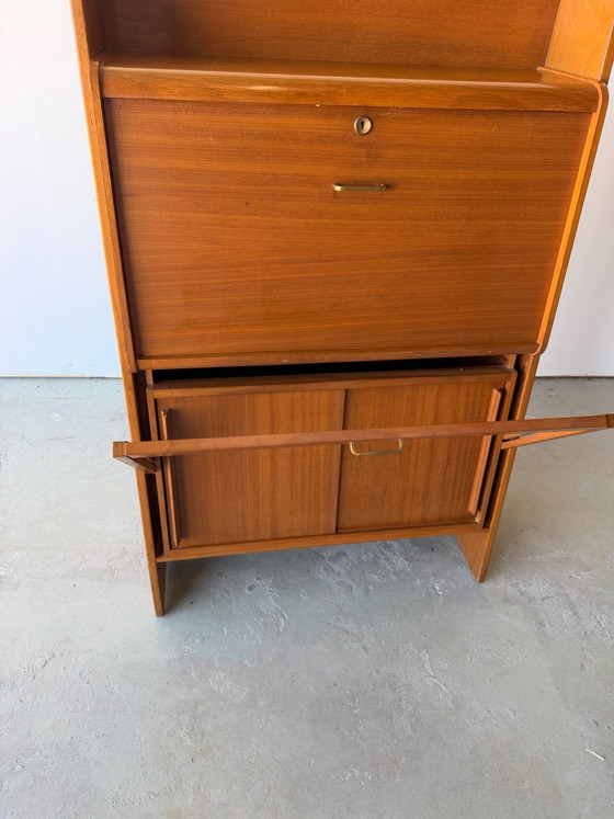 Drop-front secretary Desk, design attributed to René Jean Caillette – Wood (photo 6 of 14)