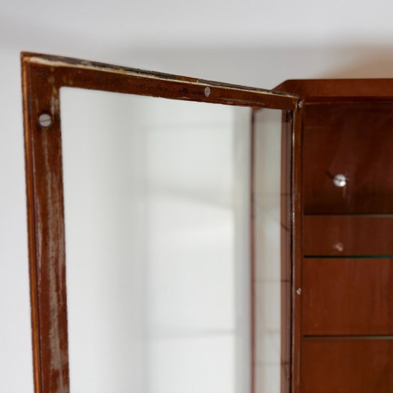 Image 1 of Vintage man cave doctor's display case with rust treatment