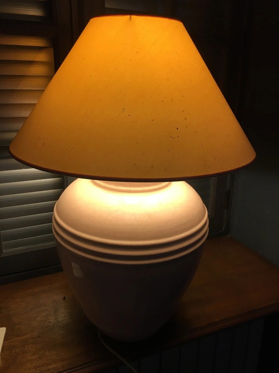 Rosa Keramiklampe – Kostka, Tischlampen, Porzellan, Vintage (photo 2 of 12)