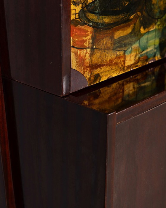Image 1 of Pagina 1 di 29 Credenza alta in legno vintage anni '50 disegnata da Umberto Mascagni
