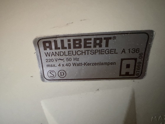 Image 1 of Allibert ovale verlichte spiegel 1970’s