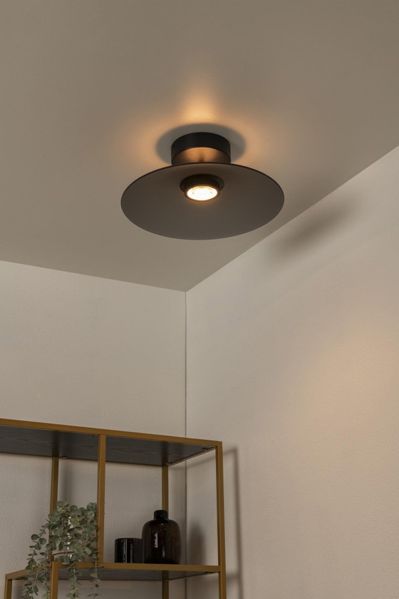 Lucide Menga – Plafonnière – Ø 40 cm – LED Dimbaar – Fumé – Ceiling lights, Glass (photo 2 of 3)