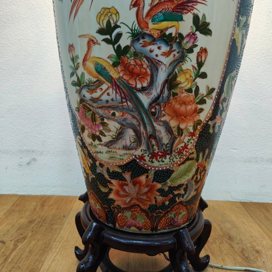 Image 1 of Antique vase lamp, Chinese table lamp, porcelain bedside lamp