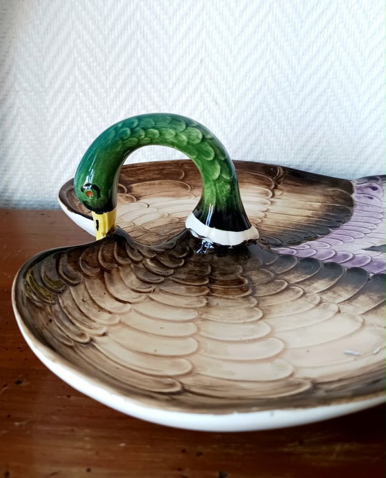 Image 1 of vintage ceramic duck dish