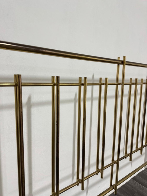 Image 1 of Bruno Zevi International Double Bed Brass 1970's Regency
