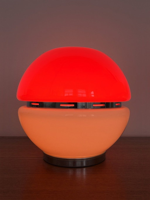 Italian Glass Space Age Table Lamp 1970s
