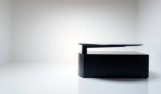 “Malibu” table by Cini Boeri for Arflex, 1980s – Dining tables, Wood (photo 3 of 8)