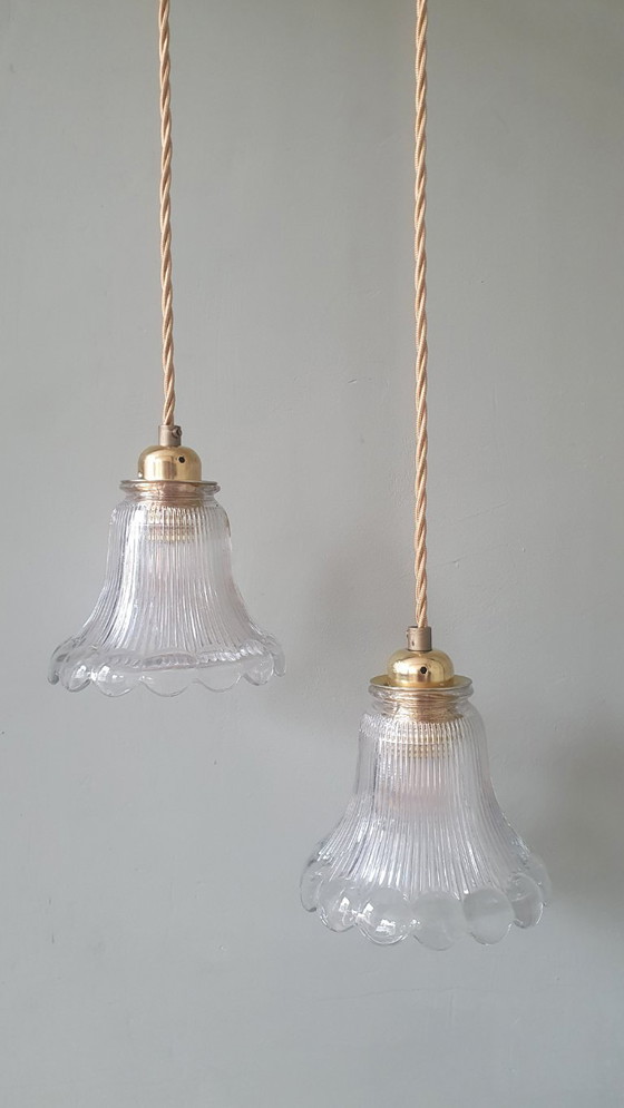 Set of 2 Holophane pendant lamps, Art Deco – Metal (photo 23 of 23)