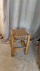 Tabouret en osier