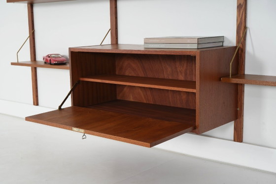 Image 1 of Estantería modular de teca, diseño danés, década de 1970, fabricada en Dinamarca.
