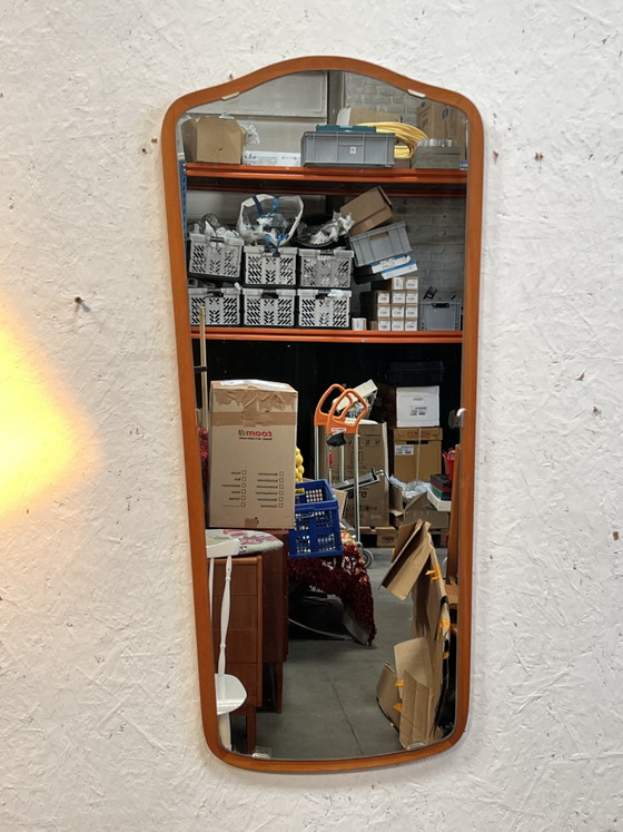 Vintage Rectangular Mirror, Teak, Sweden 1960s – Wood, Glass (photo 2 of 12)