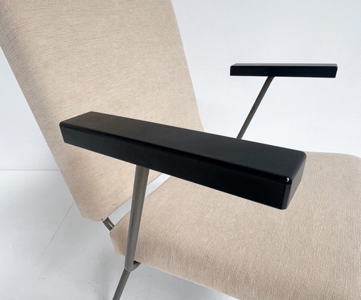 Cremefarbener Gispen 1401 Sessel von Wim Rietveld, 1950er Jahre