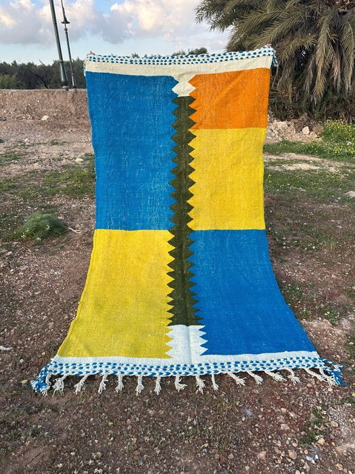 authentic Moroccan Zanafi Kilim 