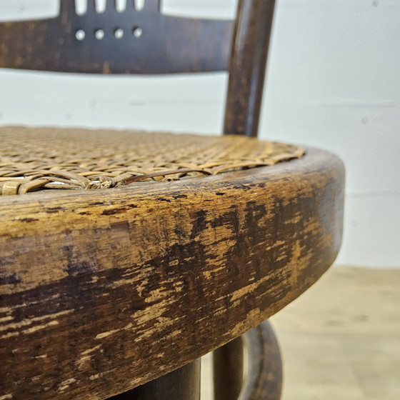 Image 1 of Antique Art Nouveau Viennese Jakob and Josef Kohn Chair (Thonet Style) Antique Webbing Chair