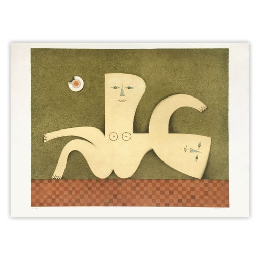 Samy BRISS Double personnalité Lithographie signée