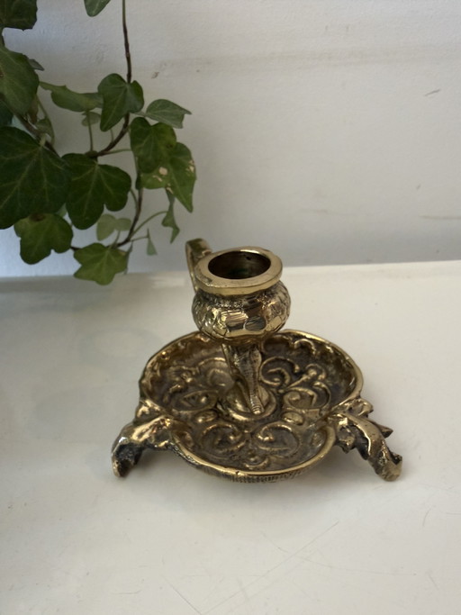 Piccolo portacandele in ottone – kandelaars en kaarsen, Brass (photo 2 of 5)