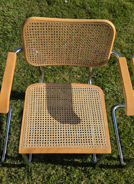 Image 1 of Six Cesca 64 chairs. Made in Italy. Webbing