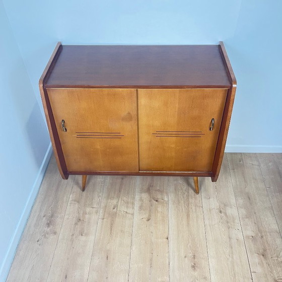 Image 1 of Vintage wooden shoe cabinet, 1960