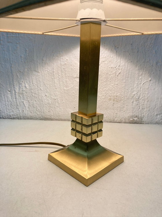 Image 1 of Lampada da tavolo di Kaiser Leuchten con base in ottone, stile Hollywood Regency anni '70/'80.