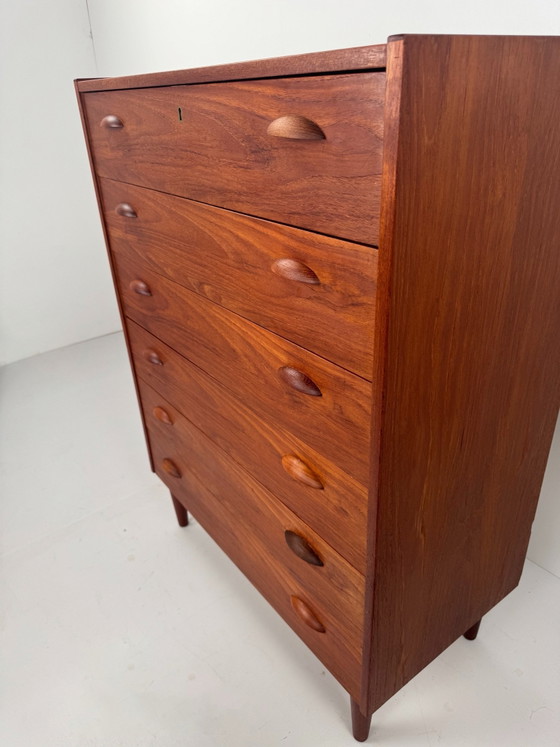 Danish Teak Chest of Drawers, Denmark, 1960s – Wood (photo 5 of 9)