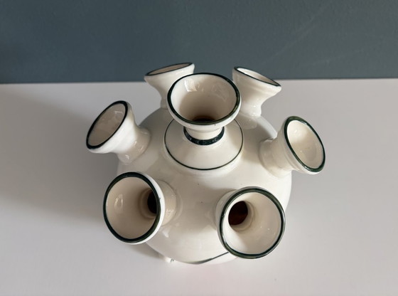 Hand-painted ceramic tulip vase - Delfleur Holland - 17cm (photo 2 of 7)